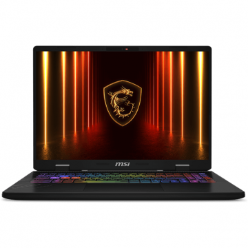MSI Laptop gaming MSI Crosshair A16 HX D7WFKG-077XPL, AMD Ryzen 9 7945HX, 16 inch, RAM 16GB, SSD 512GB, RTX 5060, No OS, Gri