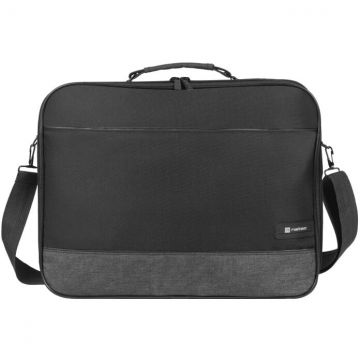 natec Geanta laptop Natec Impala 2, compatibilitate dimensiune laptop 17.3, 2 compartimente, material Polyester 600D, Negru
