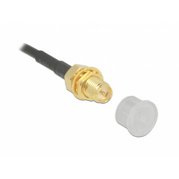 Protectie impotriva prafului pentru SMA plug set 10 buc transparente, Delock 60163