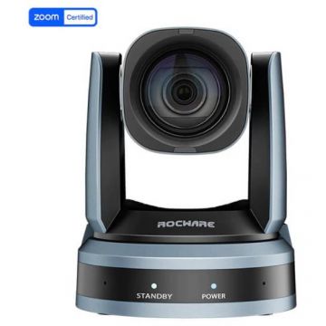 ROCWARE Camera Web Rocware RC821U, 1920x1080, 60 fps, USB 3.0, unghi orizontal 170 grade, zoom optic 12x, microfon integrat, telecomanda inclusa
