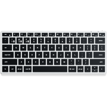 Satechi Tastatura Slim X1, Satechi, Bluetooth, Iluminata din spate Argintiu/Negru