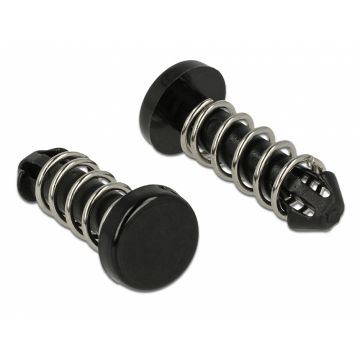 Snap Rivet (suruburi) pentru radiator PCB negre set 10 buc, Delock 18273