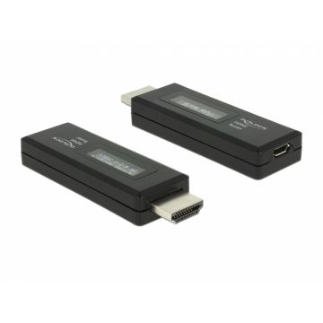 Tester HDMI pentru informatii EDID cu OLED display, Delock 63327