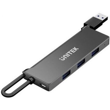 UNITEK Hub Unitek Y-3145C USB-A / 4x USB-A 5Gbps, Negru