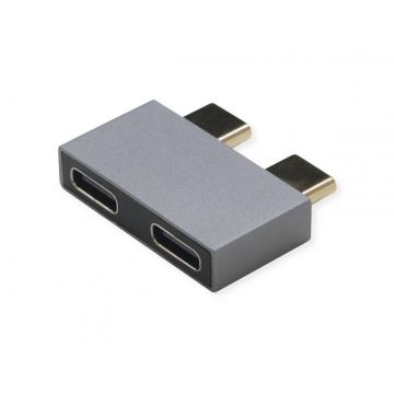 Adaptor 2 x USB 3.2 Gen2 type C la 2 x USB type C T-M, Roline 12.03.2945