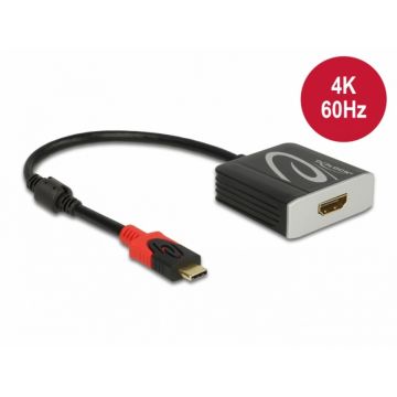 Adaptor activ USB-C la HDMI 4K@60Hz (HDR), Delock 65400