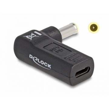 Adaptor de alimentare laptop USB type C la Samsung 5.5 x 3.0 mm M-T 19V/3A, Delock 60013