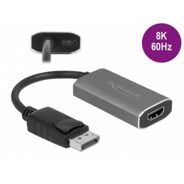 Adaptor DisplayPort 1.4 la HDMI 8K60Hz cu HDR T-M, Delock 63118