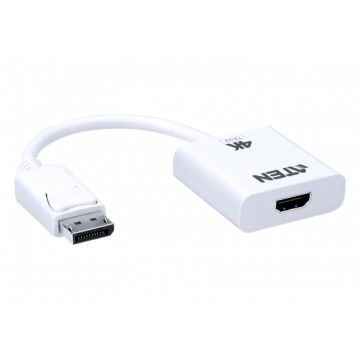 Adaptor DisplayPort la HDMI True 4K60Hz T-M Alb, ATEN VC986B