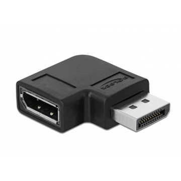 Adaptor DisplayPort v1.4 8K60Hz T-M unghi 90 grade dreapta, Delock 66297