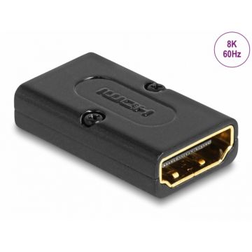 Adaptor HDMI 8K60Hz M-M metalic, Delock 60019