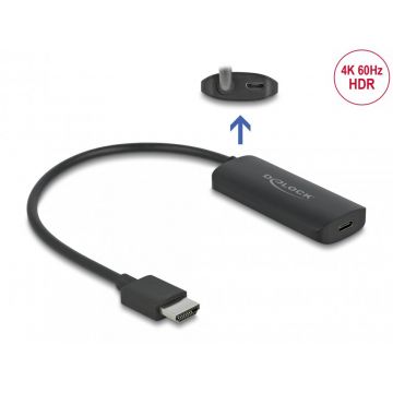 Adaptor HDMI la USB type C (DP Alt Mode) T-M 4K60Hz, Delock 63251