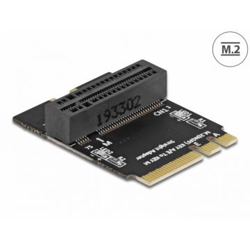 Adaptor M.2 key A+E male la key M unghi 90 grade, Delock 64137