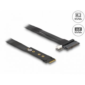 Adaptor M.2 Key M la U.2 SFF-8639 NVMe 20cm, Delock 64216