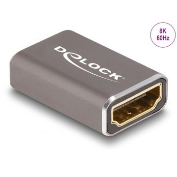 Adaptor metalic HDMI 8K60Hz M-M, Delock 60078