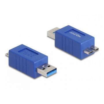 Adaptor micro USB-B 3.0 la USB-A T-T, Delock 67214