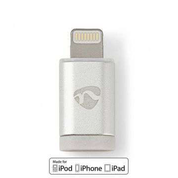 Adaptor micro USB la Apple Lightning M-T, Nedis CCTB39901AL