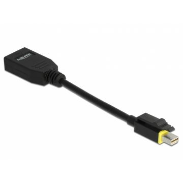 Adaptor Mini DisplayPort la DisplayPort v1.4 8K60Hz pasiv T-M cu functie de blocare, Delock 65978