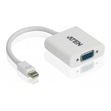 Adaptor Mini Displayport la VGA T-M Alb, ATEN VC920
