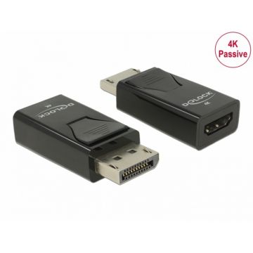 Adaptor pasiv DisplayPort la HDMI 4K30Hz T-M, Delock 66234
