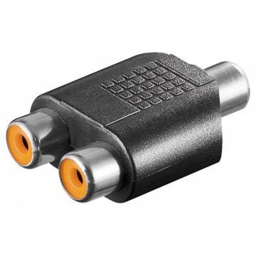 Adaptor RCA la 2 x RCA M-M, kjr-45