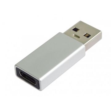 Adaptor USB 2.0 type C la USB-A M-T Aluminiu, kur31-33