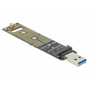 Adaptor USB 3.1 Gen 2 la M.2 NVMe PCIe SSD, Delock 64069