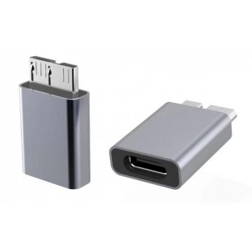 Adaptor USB 3.1 type C la micro USB M-T Aluminiu, kur31-22