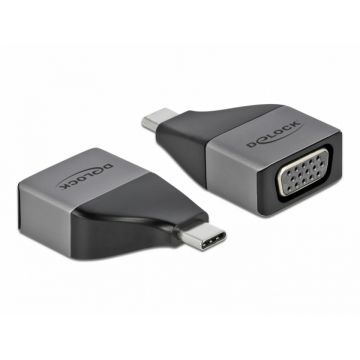 Adaptor USB 3.2-C Gen1 la VGA (DP Alt Mode) 1080p, Delock 64002