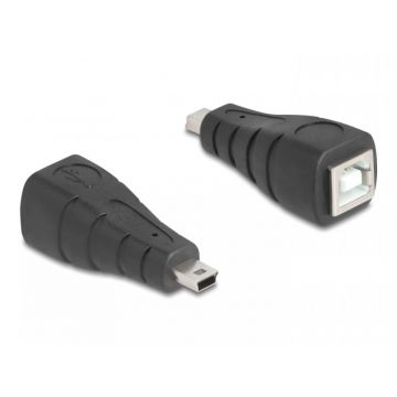Adaptor USB-B 2.0 la mini USB-B 5 pini M-T, Delock 67200