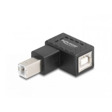 Adaptor USB-B 2.0 unghi 90 grade jos T-M, Delock 67204