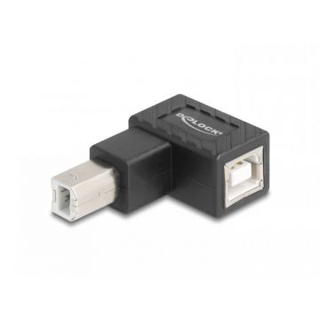 Adaptor USB-B 2.0 unghi 90 grade sus T-M, Delock 67205