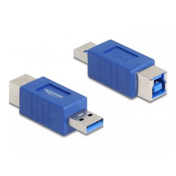 Adaptor USB-B 3.0 la USB-A M-T (crossed), Delock 67217
