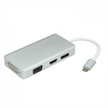 Adaptor USB tip C la VGA / HDMI / DVI / Displayport T-M, Value 12.99.3230*