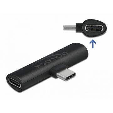 Adaptor USB type C la 2 x USB type C PD 20V/3A/60W, Delock 64114
