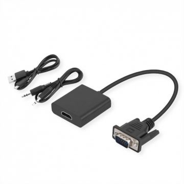 Adaptor VGA la HDMI cu audio T-M 0.2m, S3211
