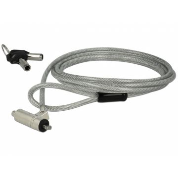 Cablu de securitate notebook cu cheie pentru Noble Wedge & HP Elite X2, Navilock 20654