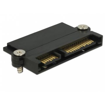 Conector SATA cu functia NSS si clema din plastic, Delock 65692