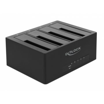 Docking Station USB 3.1-C pentru 4 x HDD/SSD SATA 2.5