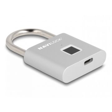 Lacat cu inchidere amprenta Silver, Navilock 20966