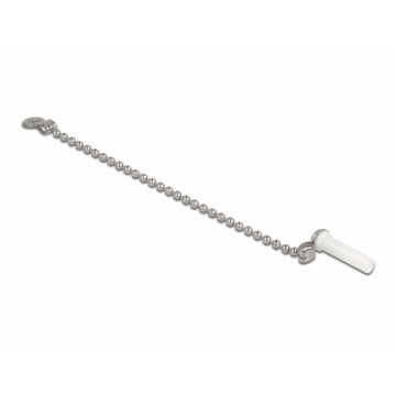 Protectie pentru conector fibra optica LC Alb prindere lant, Delock 86848