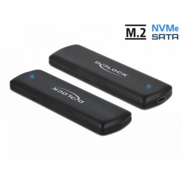 Rack extern combo USB type C pentru SSD M.2 PCIe/NVME sau SATA, Delock 42633