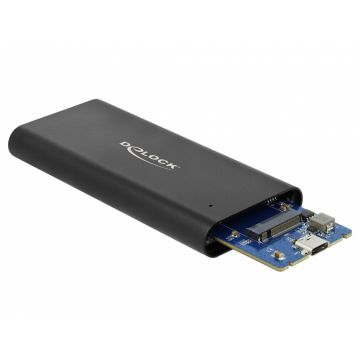 Rack extern USB 3.1 Gen 2-C pentru M.2 NVMe PCIe SSD, Delock 42614