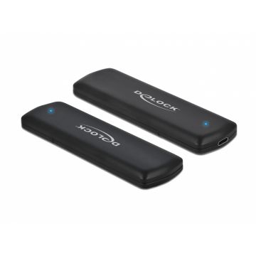 Rack extern USB-C la M.2 NVMe PCIe SSD Toolless, Delock 42615