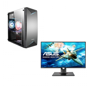 Sistem complet GAMING ASUS,  Intel Core i7-6700, 3.40 GHz, HDD: 256 GB, RAM: 16 GB, video: Intel HD Graphics 530, ATI RADEON RX 580, TOWER + Monitor ASUS VG278QF, 27