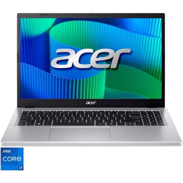 Acer Laptop Acer Extensa 15 EX215, Procesor Intel® Core™ i7-13620H, Display 15.6 FHD, 32GB DDR5, 1TB SSD, Placa video Intel® UHD, Argintiu