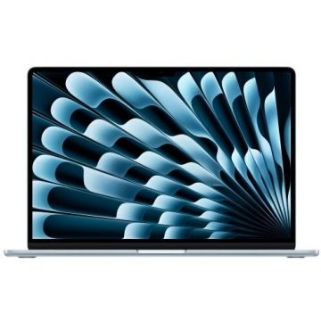 Apple Laptop Apple MacBook Air, Apple M4, 15.3 inch 2.8K, 32GB RAM, 512GB SSD, MacOS Sequoia, Albastru