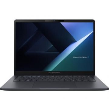 Asus Laptop ASUS ExpertBook B3 B3405CCA, Procesor Intel® Core™ Ultra 7 155H (24M Cache, pana la 4.8 GHz), 14 inch, WUXGA, 32GB RAM, 1TB SSD, Intel Arc Graphics, No OS, Negru