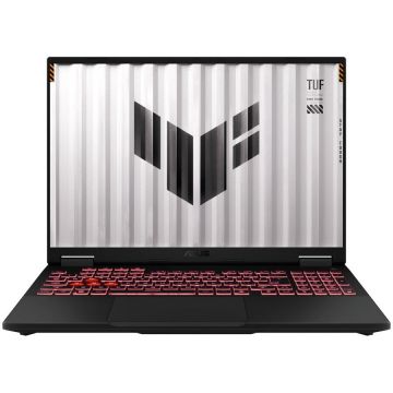 Asus Laptop ASUS TUF Gaming A16 FA608UH-R7165, Procesor AMD Ryzen™ 7 260, Display16 WUXGA, 16 GB DDR5-SDRAM, 512 GB SSD, NVIDIA GeForce RTX 5050 8 GB GDDR7, Wi-Fi 6E, NoOS, Negru-gri