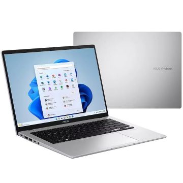 Asus Laptop Asus Vivobook 14 X1407QA-LY043W, Qualcomm X1-26-100, 14 inch, RAM 16 GB, SSD 512 GB, Qualcomm Adreno, Windows 11, Argintiu